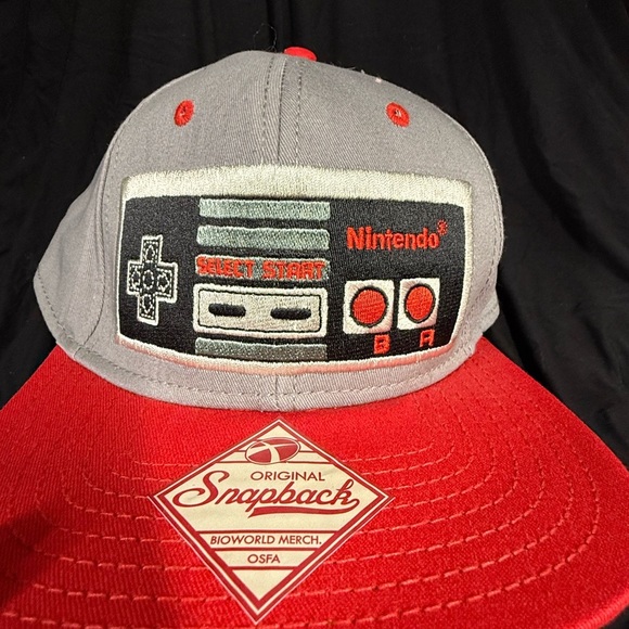 Nintendo Gray and Red Orginal Snapback Hat - Picture 11 of 14